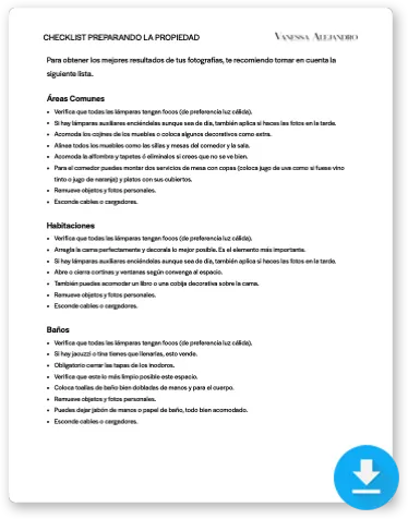 Checklist: Preparando la propiedad